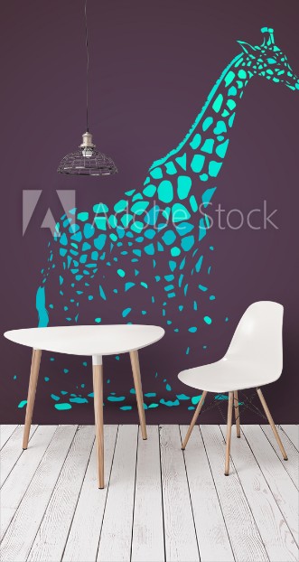 Picture of Vector giraffe silhouette abstract animal illustration Safari giraffe can be used for background card print materials